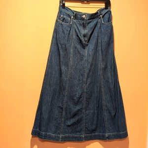 Ralph Lauren Jeans Denim long skirt Size 10